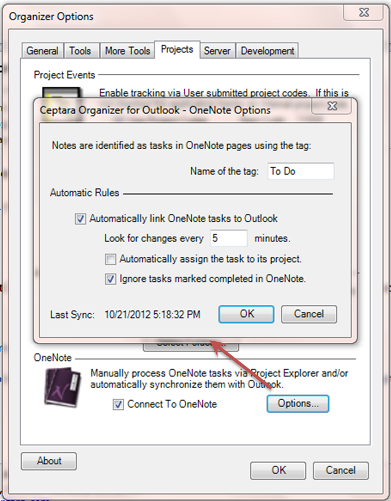 how to create tasks in outlook from onenote